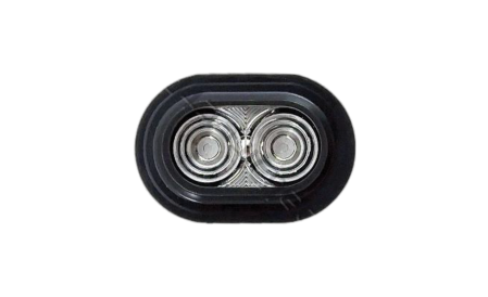 Twin-lens LED flashlight component for automated optical inspection system