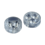 Multi-lens LED optics inspected using automated optical inspection system