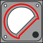 6S AOI system detecting crack along inner edge of part