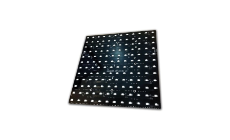 Square panel board under 3D automated optical inspection for surface defects
