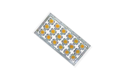 Compact LED array on metal-core PCB substrate designed for high-efficiency lighting systems