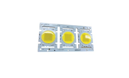 Large COB (chip-on-board) LED array on aluminum substrate for high-lumen output lighting modules