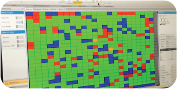 Real-time mapping results from wafer inspection machine during top vision analysis