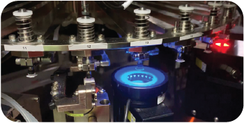 XYθ alignment correction at micro-alignment station in automated optical inspection system