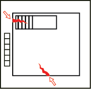 Die inspection reveals a red fracture across the surface