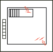 Wafer surface scratches detected by wafer inspection machine